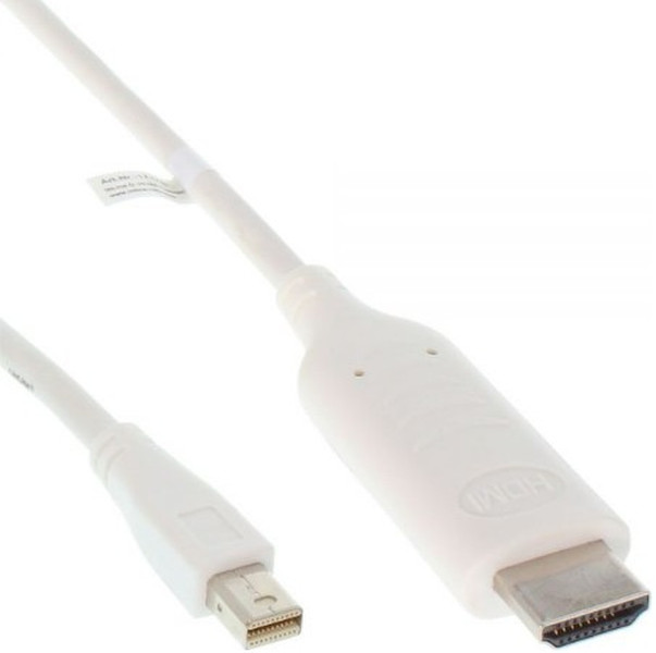 InLine 1.5m Mini DisplayPort - HDMI 1.5m Mini DisplayPort HDMI White