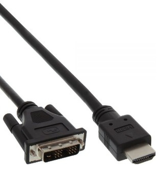 InLine 1.5m HDMI A - DVI 18+1 1.5m HDMI DVI Schwarz