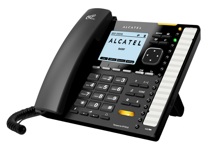Alcatel Temporis IP701G Проводная телефонная трубка ЖК Черный IP-телефон