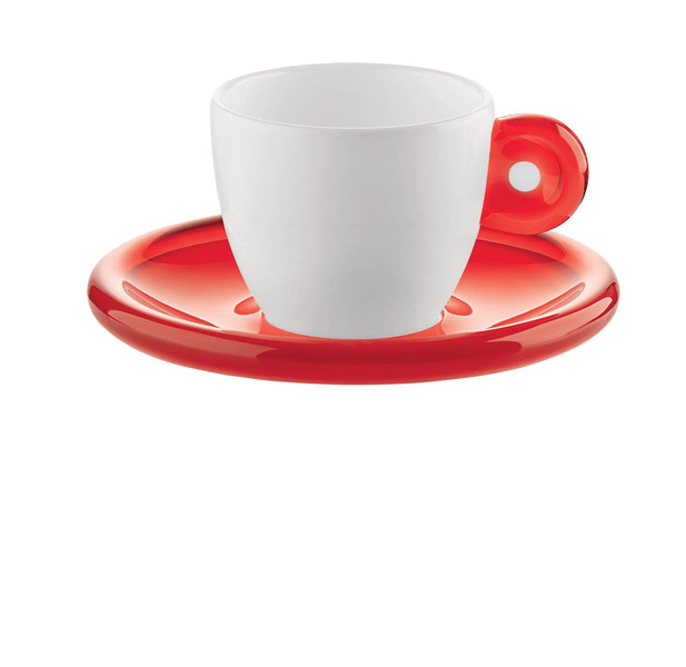 Fratelli Guzzini Gocce Red,White Espresso 2pc(s) cup/mug
