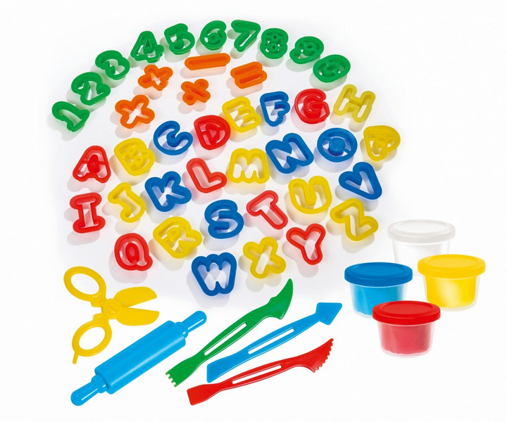 Simba Dough Set ABC and Numbers Modeling dough Blue,Red,White,Yellow