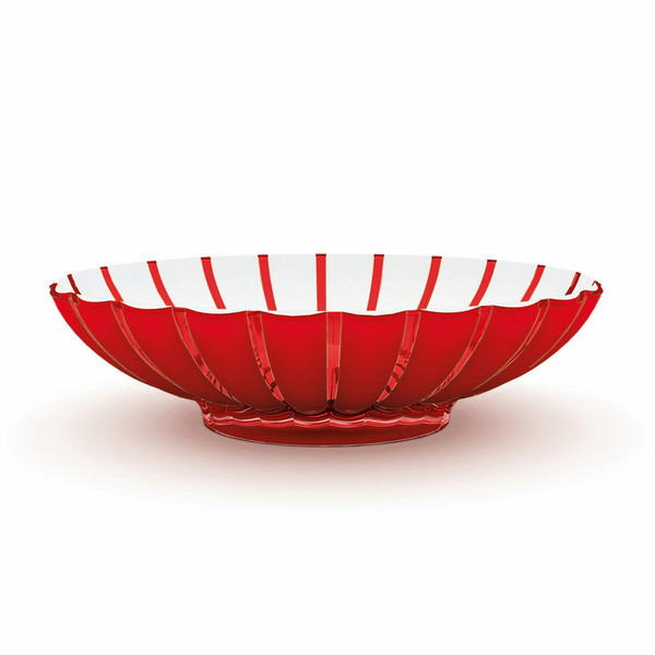 Fratelli Guzzini Grace Plastic Red,Transparent Oval Serving dish