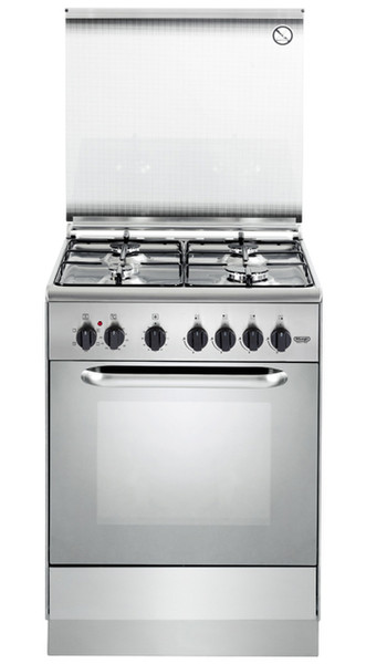 DeLonghi DEX 664 Freestanding Gas hob A Stainless steel cooker