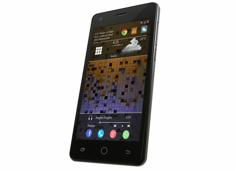 AOC P45 4GB Schwarz Smartphone