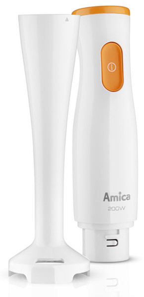 Amica BH1011 Immersion blender Orange,White 200W blender