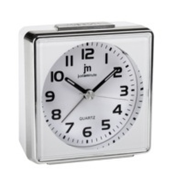 Lowell Justaminute JA7043-B Quartz table clock Rechteckig Weiß Tischuhr