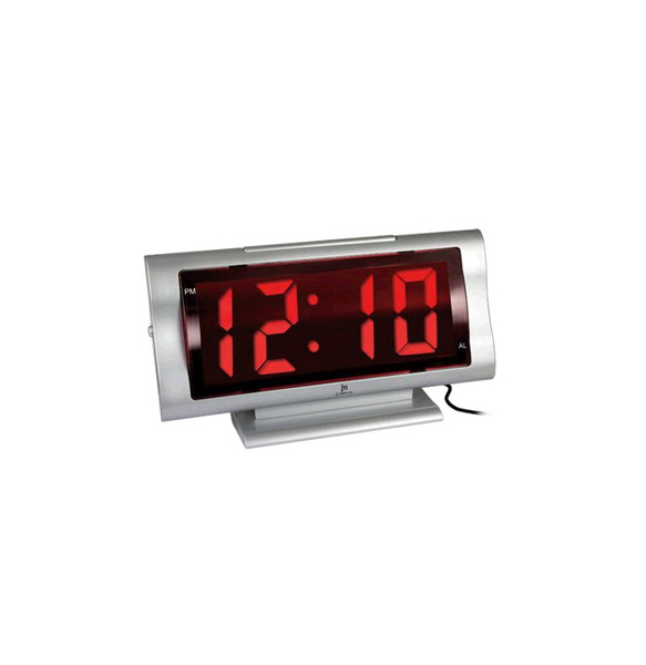 Lowell Justaminute JE5105 Digital table clock Rechteckig Silber Tischuhr