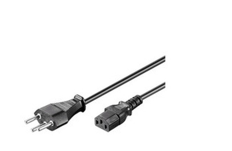 Microconnect PE160418 1.8м Power plug type J Разъем C13 Черный кабель питания