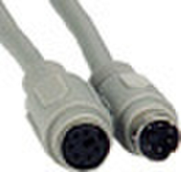 Microconnect Extension PS/2 MD6 (3m) 3m Grau Tastatur/Video/Maus (KVM)-Kabel
