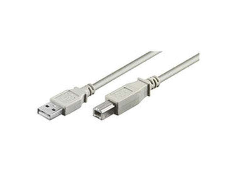 Microconnect USB 2.0 A-B 1.8m M-M 1.8м USB A USB B Белый кабель USB