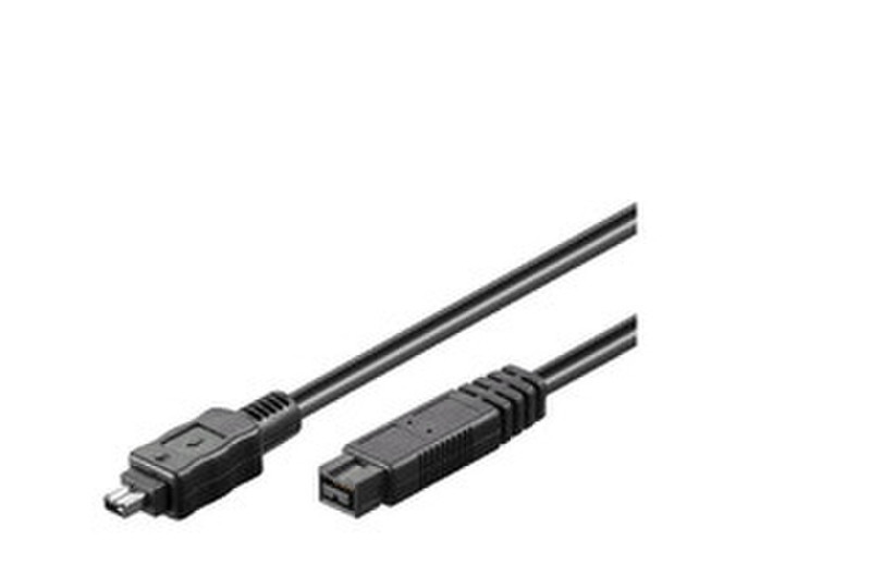 Microconnect 9P-4P 3m 3м 9-p 4-p Черный FireWire кабель