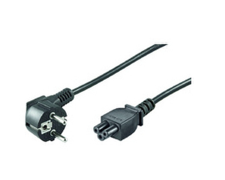 Microconnect PE010830 3m CEE7/7 Schuko C5 coupler Black power cable