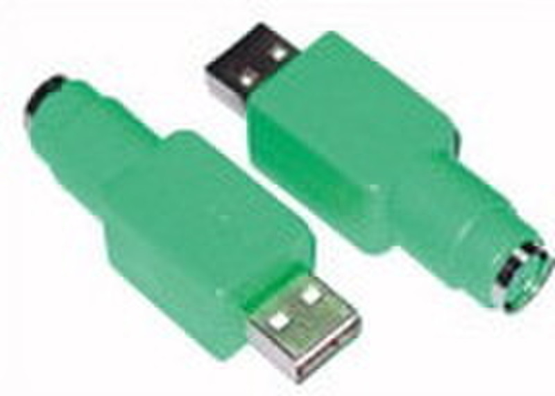 Microconnect USB A/PS/2 M-F USB type A PS/2 Green cable interface/gender adapter