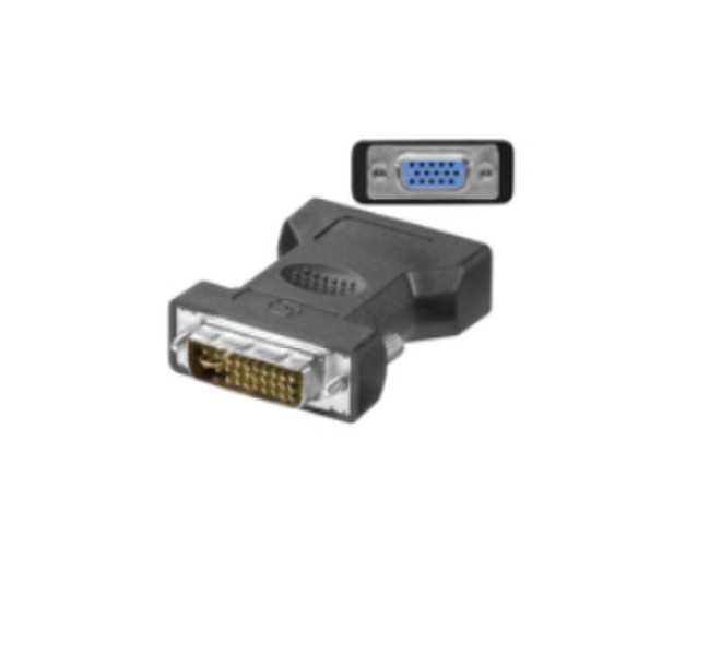 Microconnect MONAJ DVI-I 24+5Pin HD15 Schwarz Kabelschnittstellen-/adapter