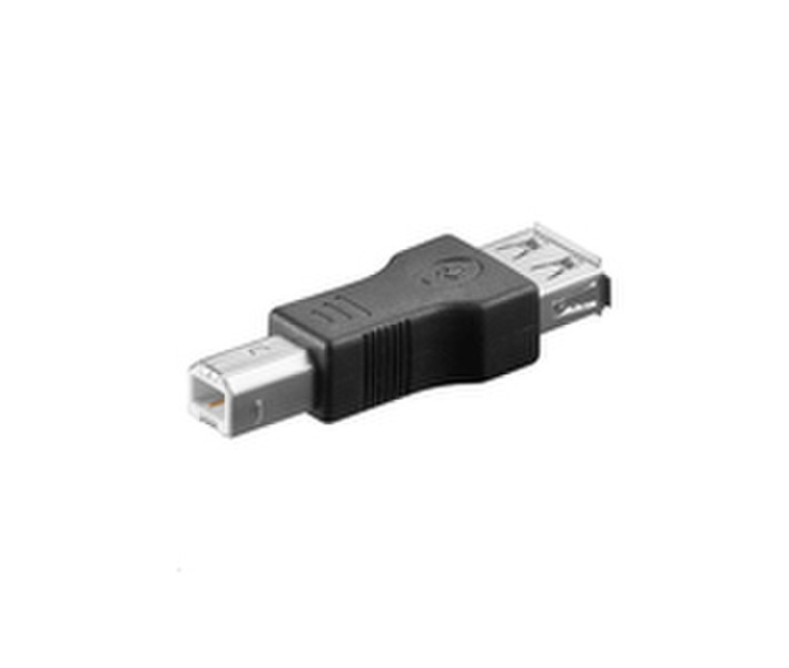 Microconnect USB A/USB B M-F USB B USB A Черный кабельный разъем/переходник