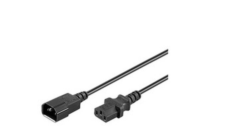 Microconnect PE040605 0.5m C14-Koppler C13-Koppler Schwarz Stromkabel