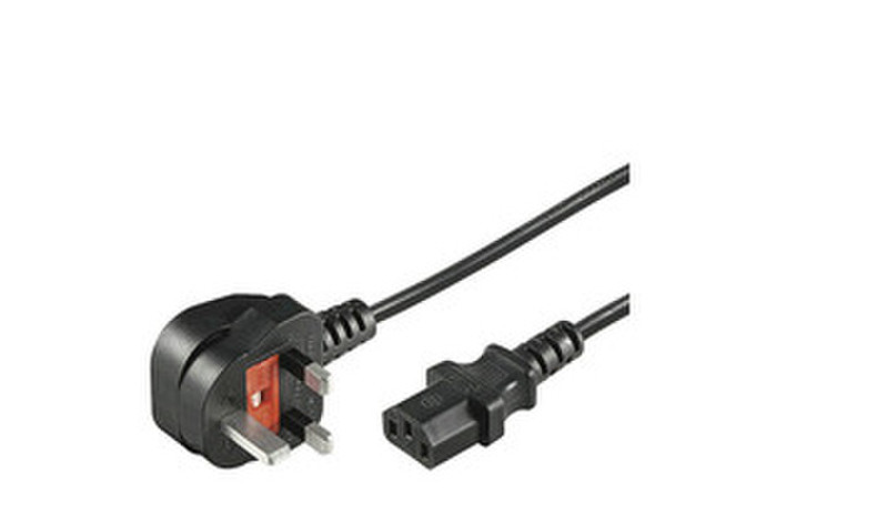 Microconnect PE090420 2m BS 1363 C13-Koppler Schwarz Stromkabel