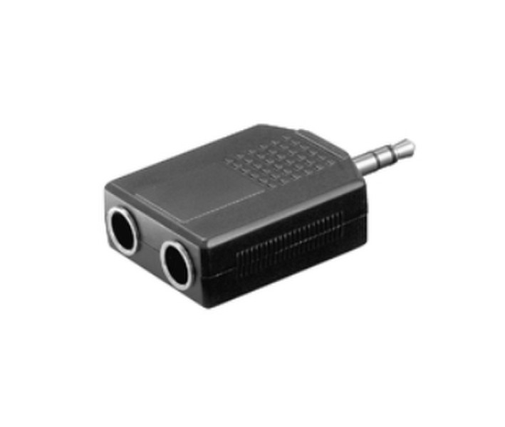 Microconnect AUDALU 3.5mm 2 x 6.3 Schwarz Kabelschnittstellen-/adapter