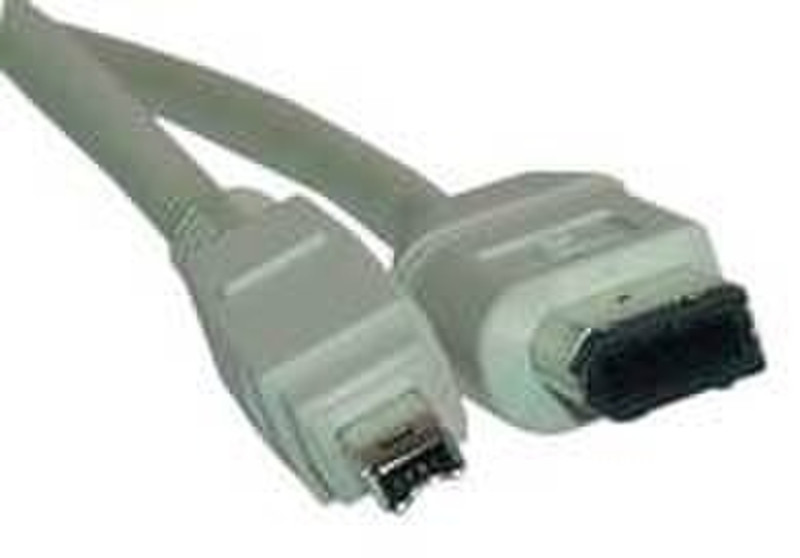 Microconnect FireWire 6P-4P 1m M-M 1м Белый FireWire кабель