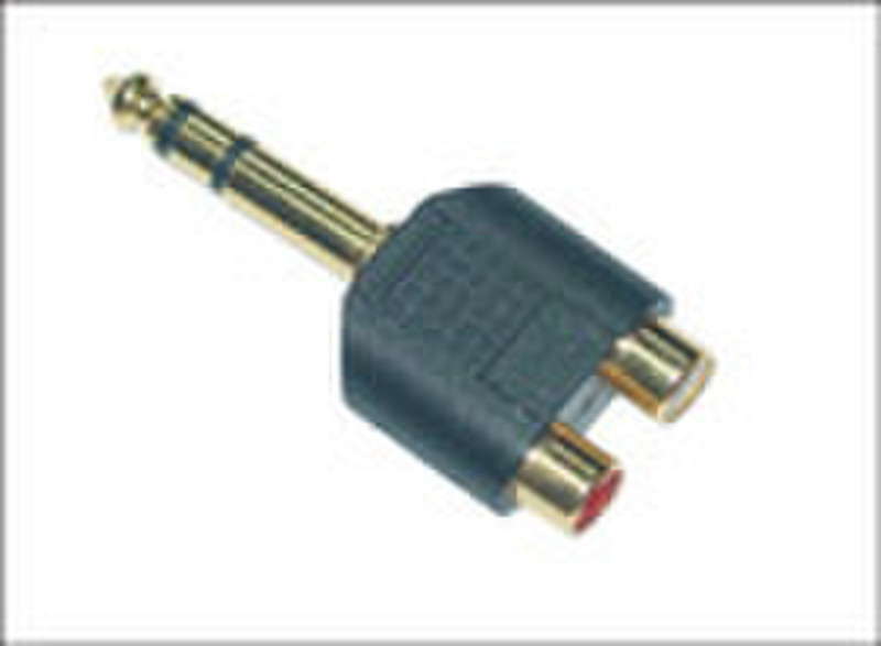 Microconnect 6.3mm - 2XRCA 6.35mm 2 x RCA Kabelschnittstellen-/adapter