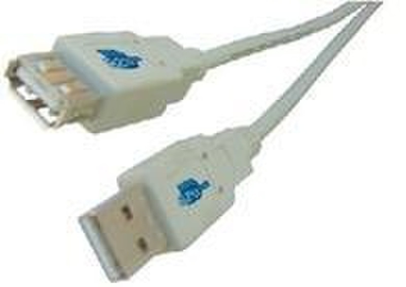 Microconnect USB 2.0 A-A 5m M-F 5м USB A USB A Серый кабель USB