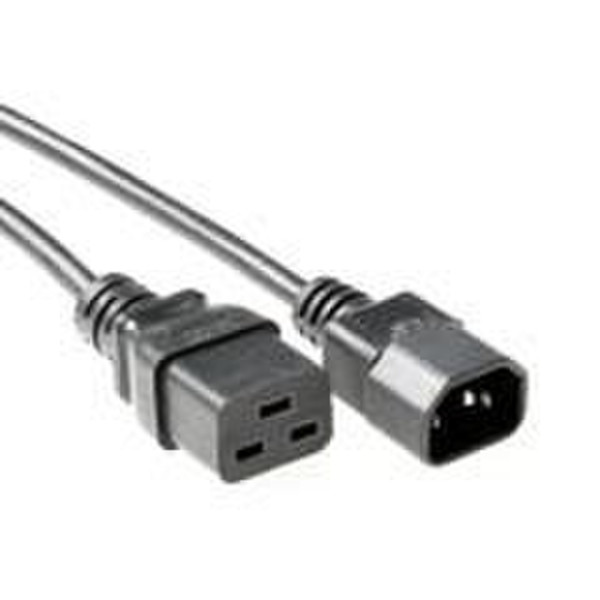 Microconnect C14/C19 2m 2м Разъем C14 Разъем C19 Черный кабель питания