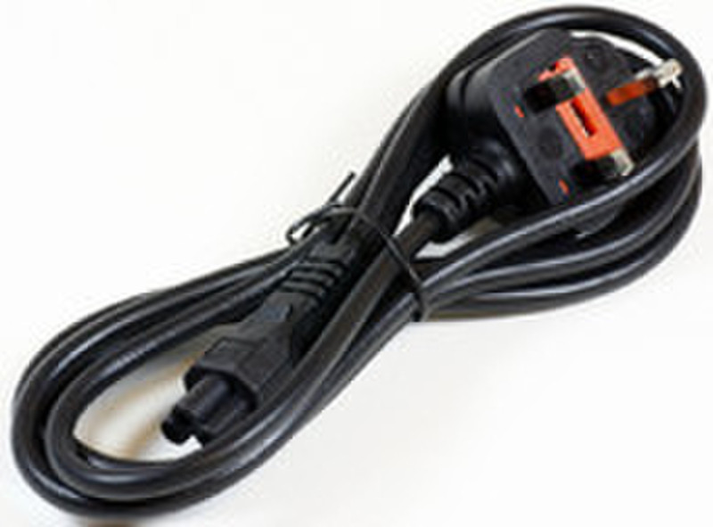 Microconnect PE090830 3m Power plug type G C5 coupler Black power cable