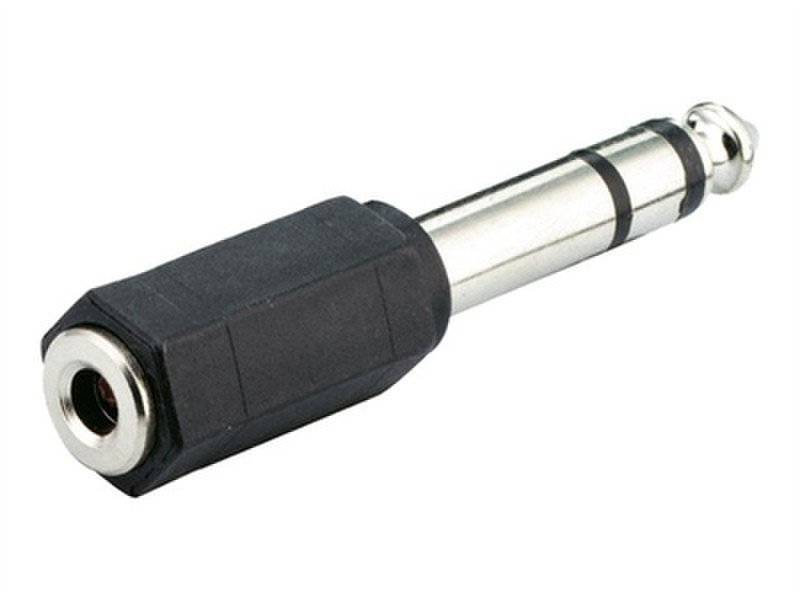 Microconnect 6.3mm/3.5mm M/F 6.3mm 3.5mm Schwarz Kabelschnittstellen-/adapter