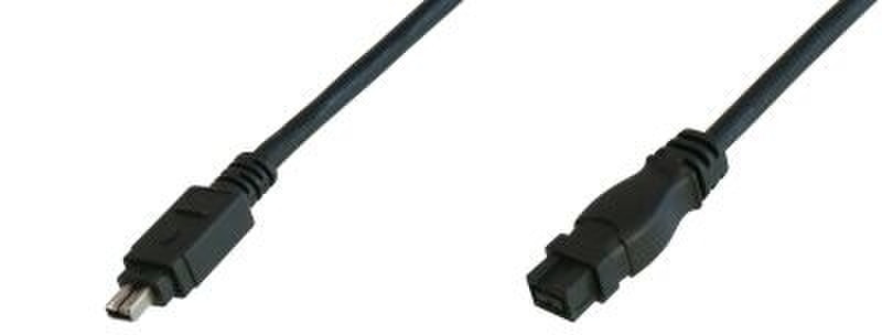 Uniformatic Cordon Firewire 800 4-9 3M 3m Black firewire cable