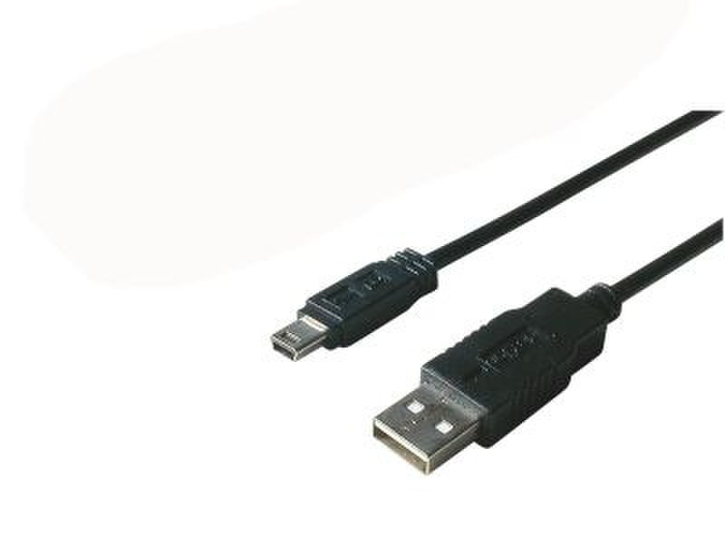 Uniformatic USB A - Mini B 5c - 2M 2м USB A Mini-USB B Черный кабель USB