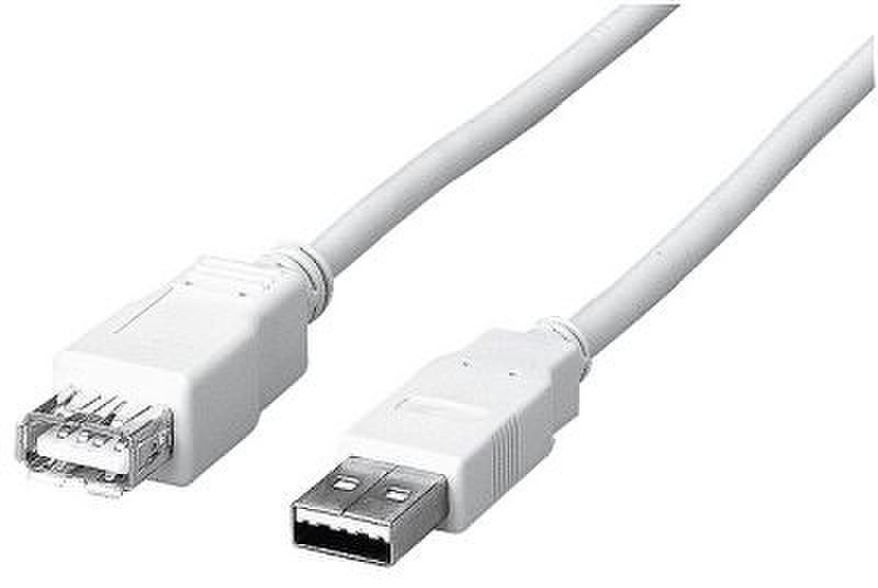 Uniformatic USB 2.0 - 3 M 3м USB A USB A Белый кабель USB