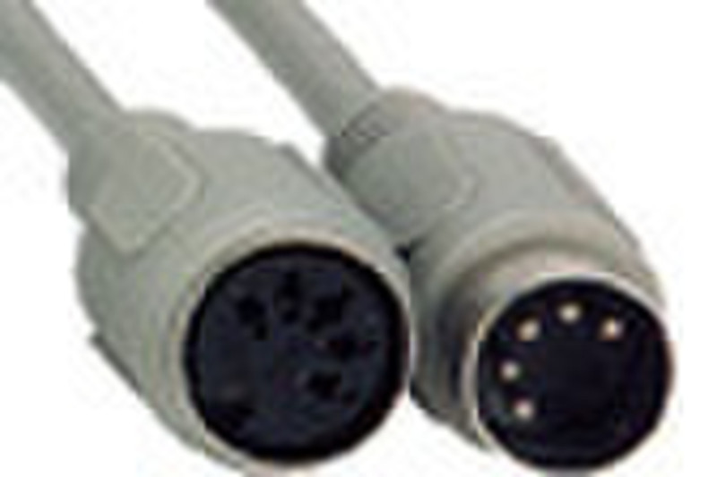 Microconnect Extension Cable Din5 (2m) 2m Grau Tastatur/Video/Maus (KVM)-Kabel