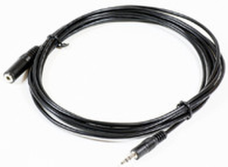 Microconnect Audio 3.5mm 3m M-F Stereo 3m 3.5mm 3.5mm Black audio cable