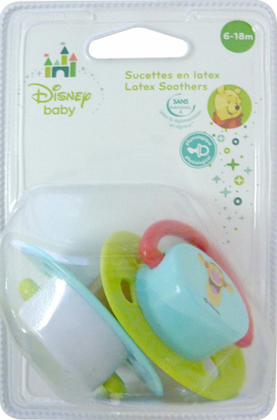 Disney Baby 30170004 Klassischer Babyschnuller Latex Mehrfarben Baby-Schnuller