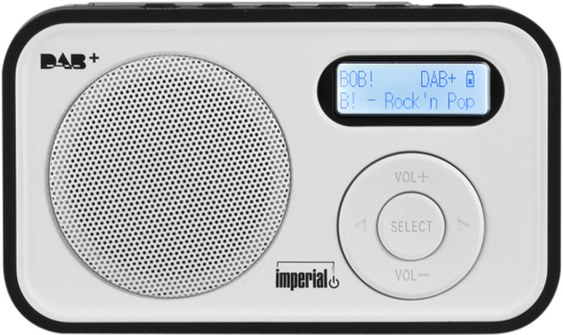 DigitalBox Dabman 12 Портативный Analog & digital Черный, Белый радиоприемник