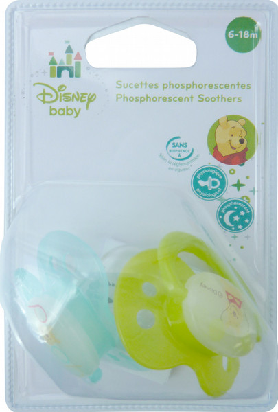 Disney Baby 30170012 Night baby pacifier Silicone Multicolour baby pacifier