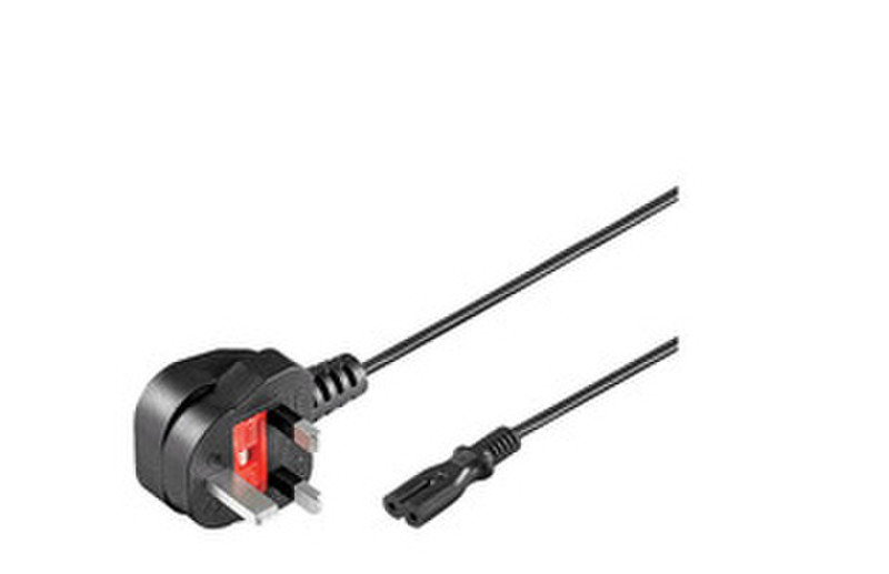 Microconnect PE090718 1.8м Power plug type G Разъем C7 Черный кабель питания