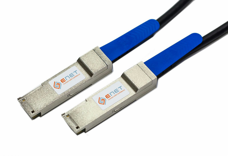 eNet Components QSFP-100G-CU3M-ENC 3м QSFP28 QSFP28 Серый InfiniBand кабель