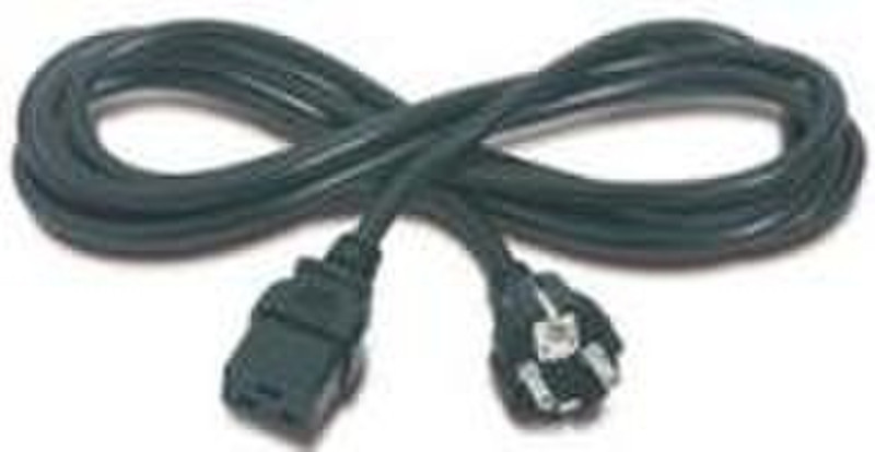 Microconnect PE011450 5m Power plug type F C19 coupler Black power cable