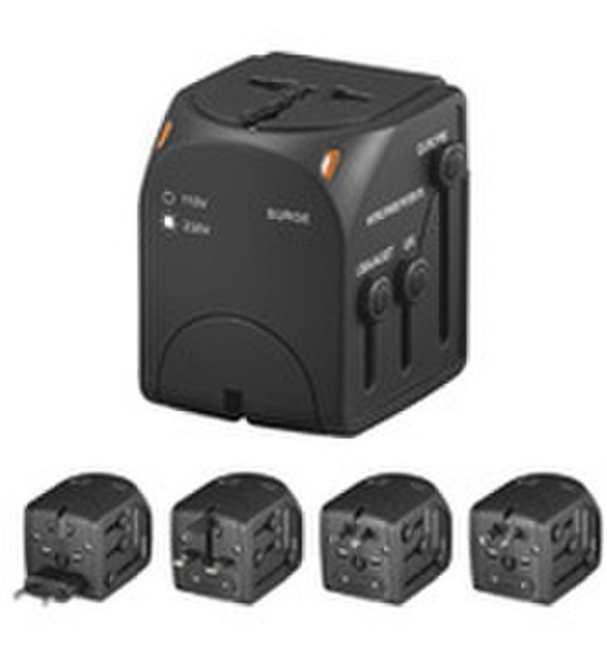 Microconnect Power Travel Charger Black power adapter/inverter