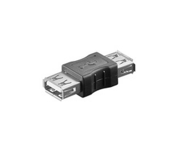 Microconnect USB 2.0 A-A F-F USB A USB A Черный кабельный разъем/переходник
