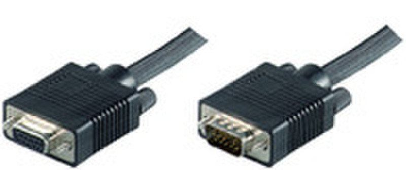 Microconnect SVGA/HD15 1m 1m SVGA HD15 Schwarz