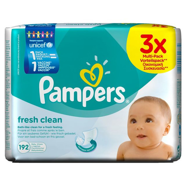 Pampers Fresh Clean 4015400622772 64шт влажные детские салфетки