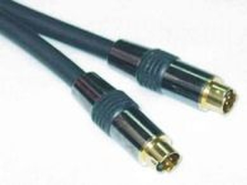 Microconnect SVHS High End 5m M-M Gold 5m S-Video (4-pin) S-Video (4-pin) S-video cable