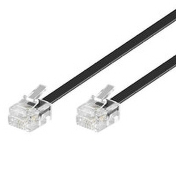 Microconnect RJ11/RJ11 15m 15м Черный телефонный кабель