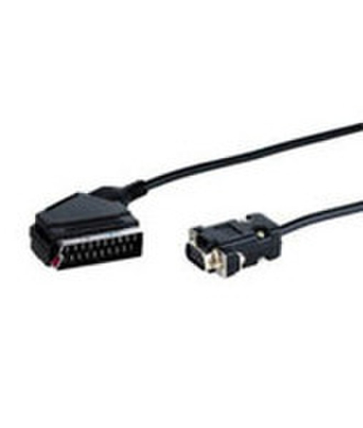 Microconnect 50071 2m SCART (21-pin) VGA (D-Sub) Black video cable adapter