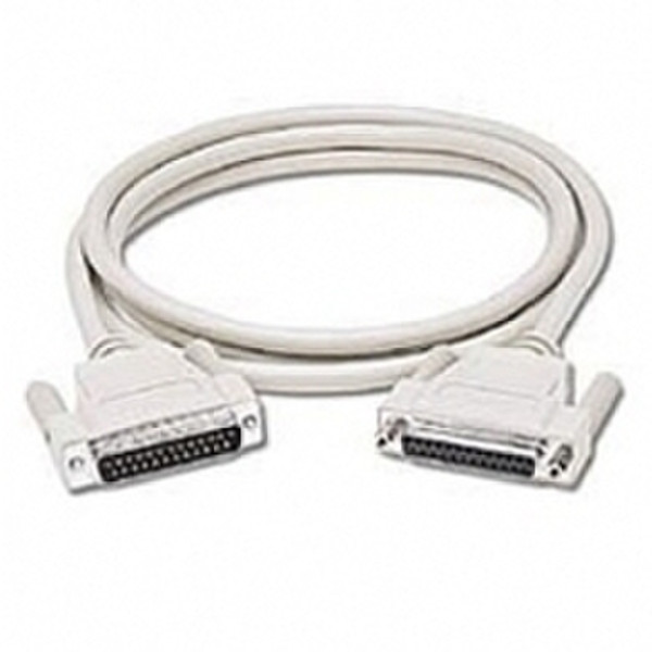Microconnect DB25-DB25 10m 10m DB25 DB25 Weiß Serien-Kabel