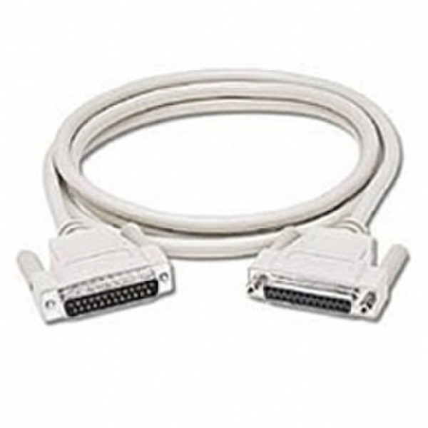 Microconnect DB25-DB25 10m 10m DB25 DB25 White serial cable