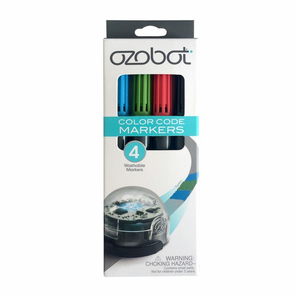 Ozobot OZO-970001-00 Черный, Синий, Зеленый, Красный 4шт маркер