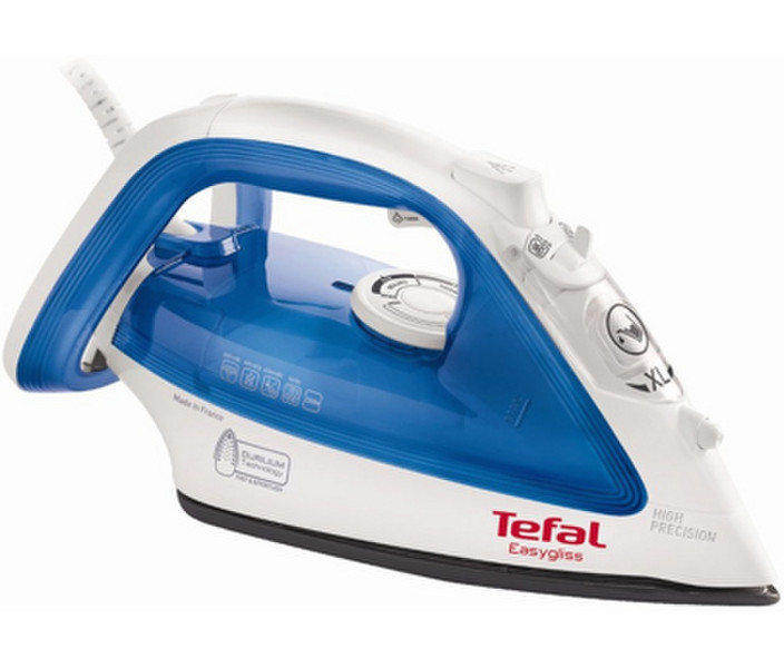 Tefal FV4010E0 Dampfbügeleisen Ultragliss soleplate Blau, Weiß Bügeleisen